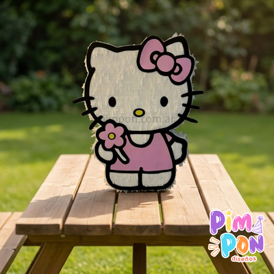 piñata artesanal - HELLO KITTY ROSA