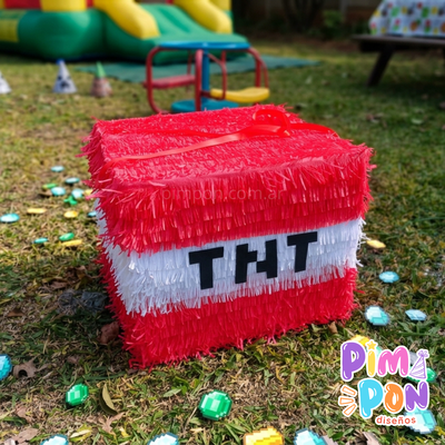 piñata artesanal - MINECRAFT - TNT