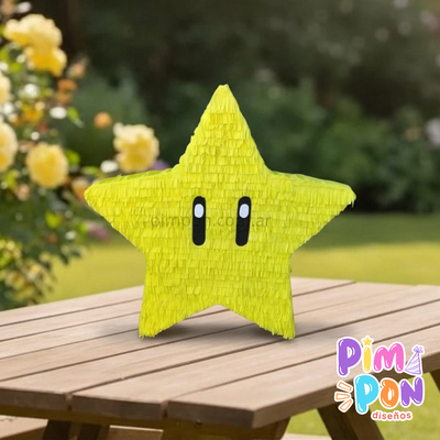 piñata artesanal - SUPER MARIO - ESTRELLA