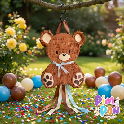 piñata artesanal - osito teddy