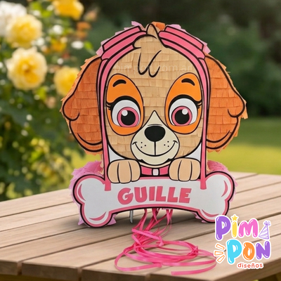piñata artesanal - paw patrol sky