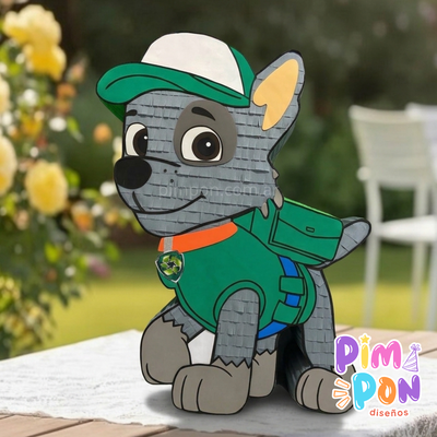piñata artesanal - PAW PATROL - ROCKY