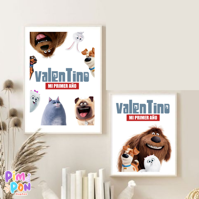 kit imprimible personalizado - LA VIDA SECRETA DE TUS MASCOTAS 