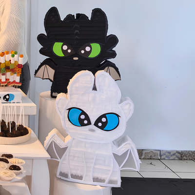 piñata artesanal 40 cm - FURIA NOCTURNA - CHIMUELO - COMO ENTRENAR A TU DRAGON