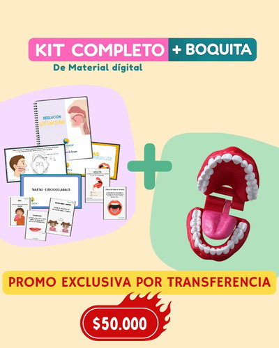 Kit Deglución Disfuncional (material digital y boca articulada)