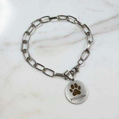 Pulsera Dije Circular 2 cm