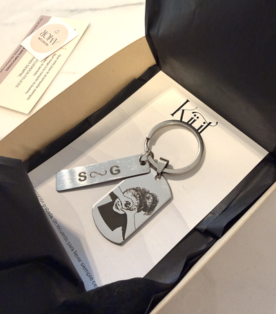 Llavero Doble Dije 5cm