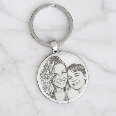 Llavero con Dije Circular 4cm