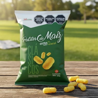 Palitos de Maíz Extra Queso x 65 gr – Julicroc