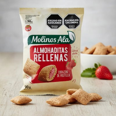 Almohadillas rellenas sabores varios