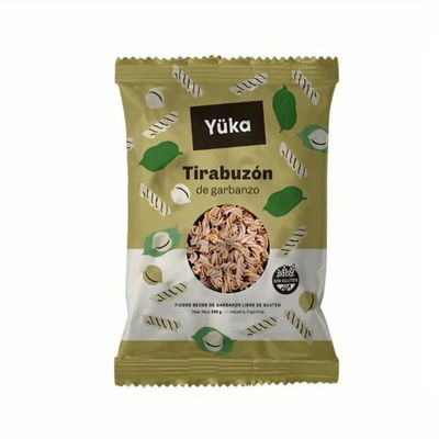 Fideos secos guiseros tirabuzón, de harina de garbanzo/arveja -Sin Gluten 250 gramos