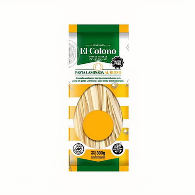 Pasta Laminada al Huevo Sin gluten - El Colono