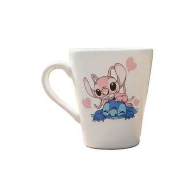 Mug cerámica desayuno merienda Angel y Stich