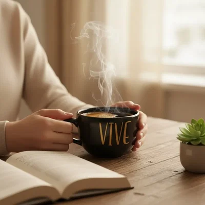 Taza Negra De Cerámica Modelo Chocolatera | Vive