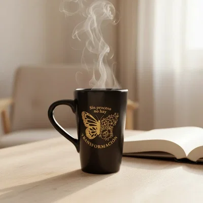 Mug Cónica De Cerámica | Mariposa