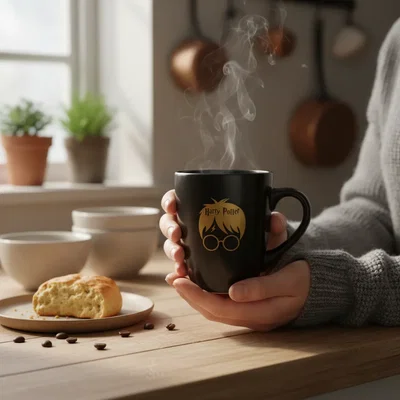 Mug Bombé De Cerámica | Harry Potter