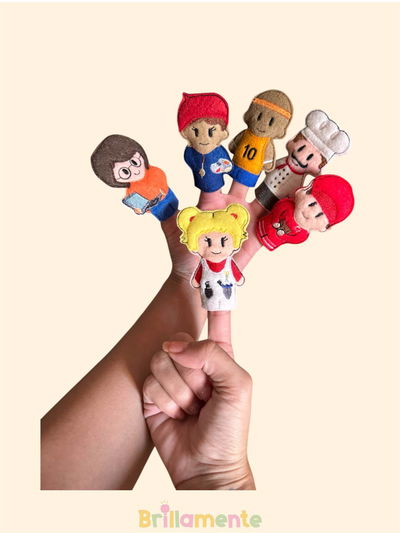 Títeres de dedo x6- PROFESIONES Y OFICIOS