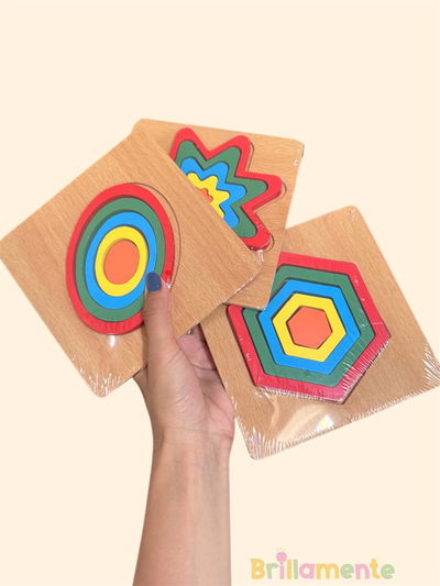 Puzzle Geométrico de Capas