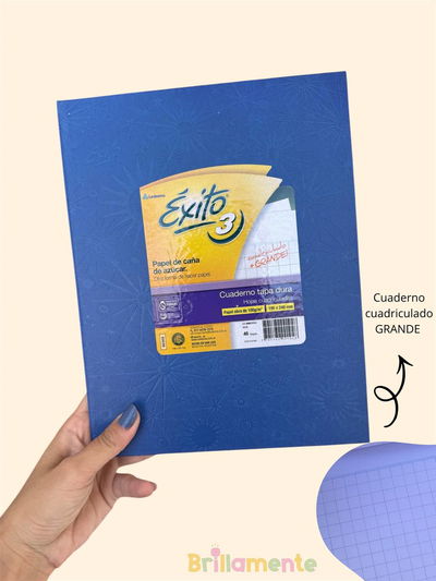 Cuaderno Cuadriculado E3 - Renglón Grande