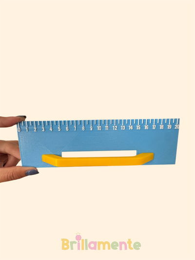 REGLA DIDÁCTICA CON AGARRE ERGONÓMICO