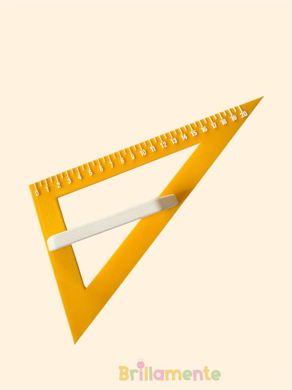 ESCUADRA DIDÁCTICA CON AGARRE ERGONÓMICO