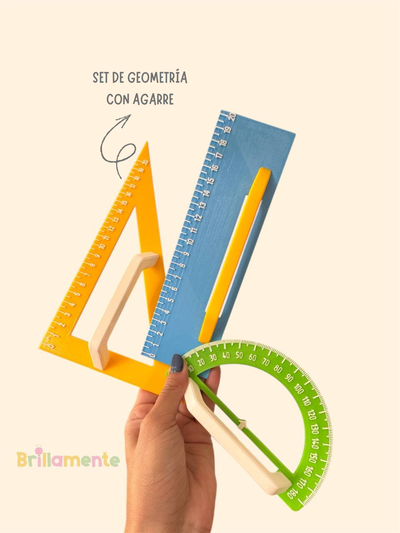  Kit de Geometría con Agarre Ergonómico 