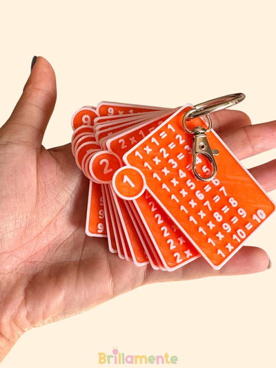 Tablas de Multiplicar Portátiles – Llavero Educativo