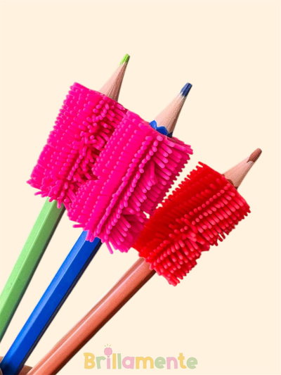 Grip sensorial flexible para lápiz— textura suave