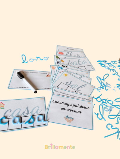 Construyo palabras en cursiva — Kit didáctico