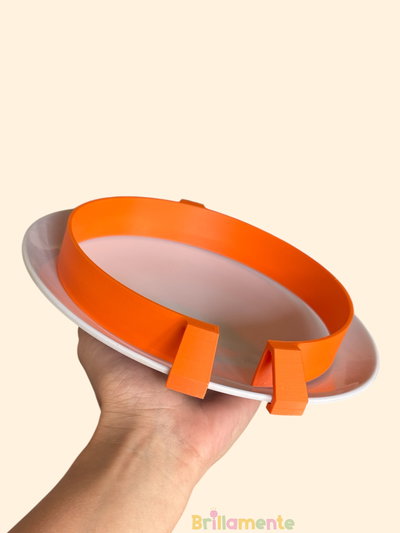 Contorno antideslizante para platos (reborde)