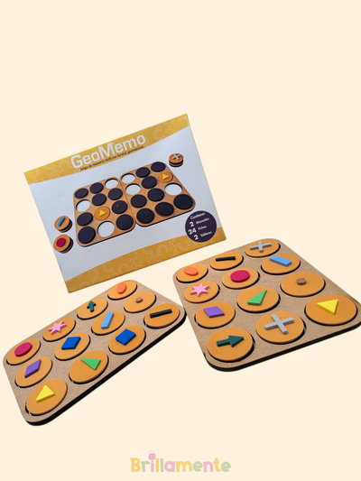 Juego de Memoria Táctil con Formas Geométricas