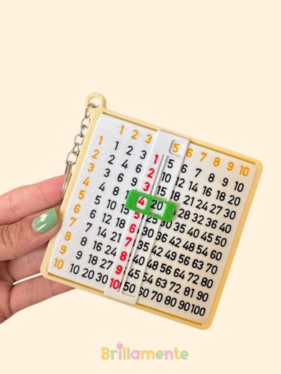 Tabla Pitagórica Didáctica con Deslizador