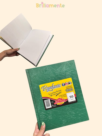 Cuaderno hojas lisas