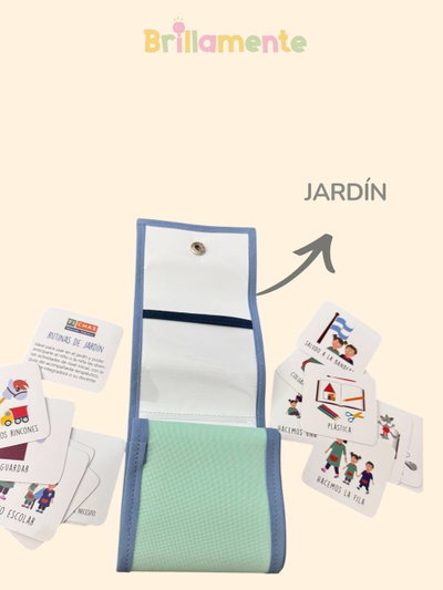 Agenda Visual Portátil – CON pictogramas- JARDIN