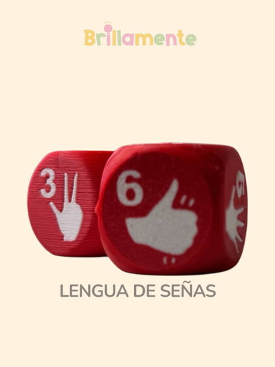 Dado de Lengua de Señas 2,5 cm