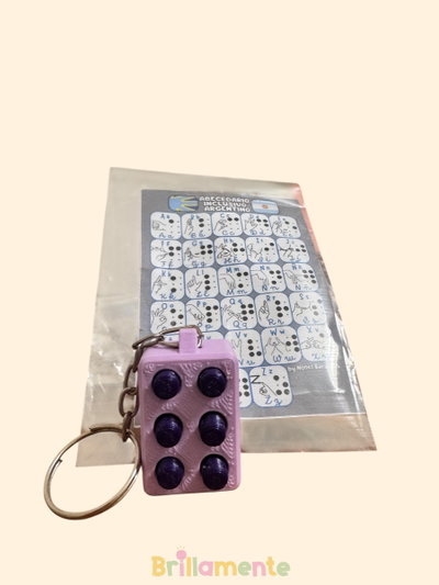 Llavero Braille – Signo Generador a Presión