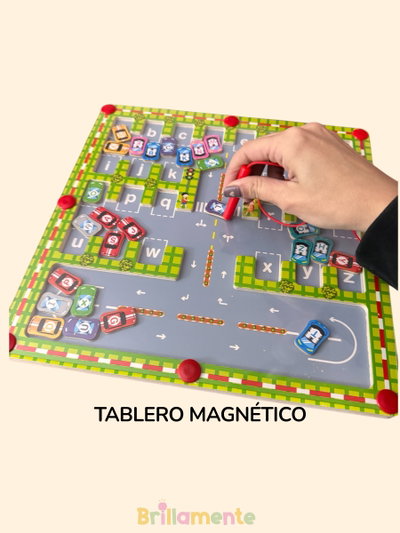 🚗 Tablero Magnético de Asociación de Letras