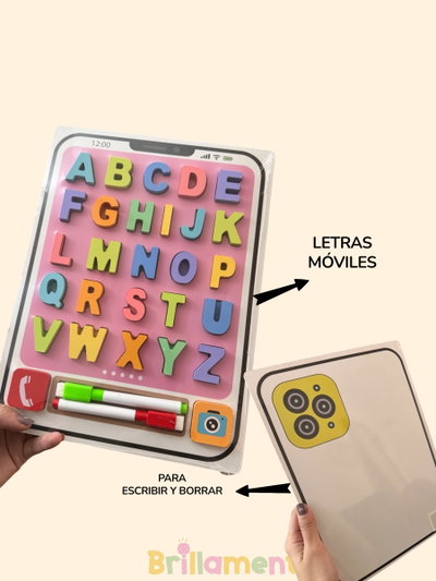 Tablero de Letras Móviles Tipo Tablet