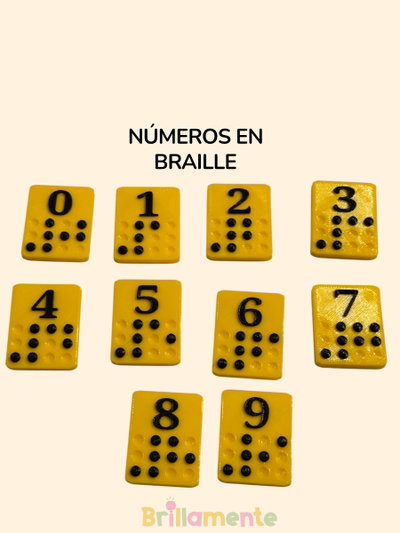 Fichas Números en Braille