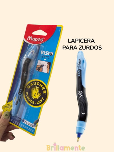 Lapicera ergonómica para zurdos