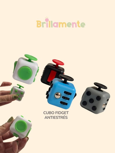 Cubo sensorial antiestrés (Fidget Cube)