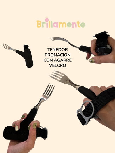 Tenedor pronación con agarre velcro