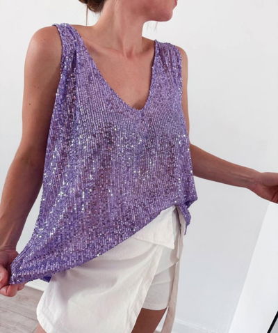 Musculosa lentejuelas