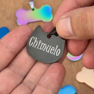 Plaquita ID Eleganza Gato