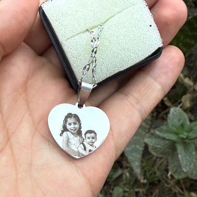 Dije Corazón Fotograbado