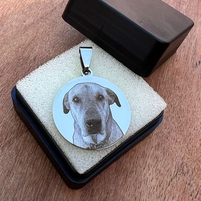 Dije Circular Fotograbado