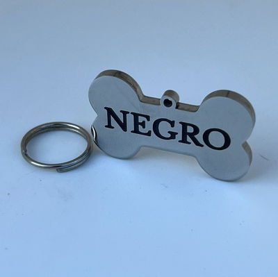 Plaquita ID Acero premium