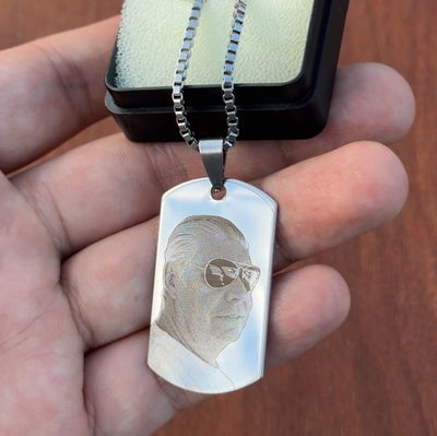 Dije Militar Fotograbado