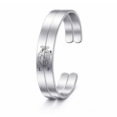 Dúo Pulseras Corazón Esclava