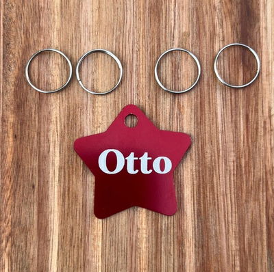 Plaquita Id Estrella Aluminio 